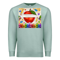 Seafoam custom teacher name apple Premium Sweatshirt - NancyCooperArtShop