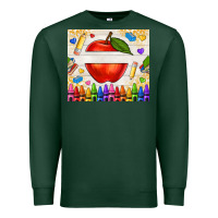 Sports Green custom teacher name apple Premium Sweatshirt - NancyCooperArtShop