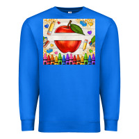 True Royal custom teacher name apple Premium Sweatshirt - NancyCooperArtShop