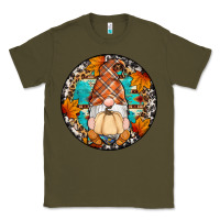 Army Green fall gnomes round earrings Classic Tee - Artiststas