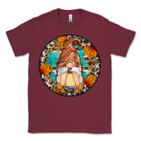 Burgundy fall gnomes round earrings Classic Tee - Artiststas