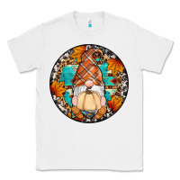 White fall gnomes round earrings Classic Tee - Artiststas