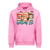 Fuchsia Pink Candles with Fall Getting Lit Urban Hoodie - texasbilliewilder