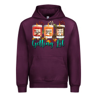 Mauve Wine Candles with Fall Getting Lit Urban Hoodie - texasbilliewilder