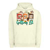Pigment Pistachio Candles with Fall Getting Lit Urban Hoodie - texasbilliewilder