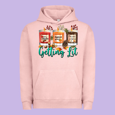 Candles With Fall Getting Lit Urban Hoodie Designed By Texasbilliewilder