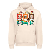 Sandshell Candles with Fall Getting Lit Urban Hoodie - texasbilliewilder