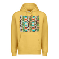Antique Gold western brushstroke Premium Hoodie - AdoDesignShop