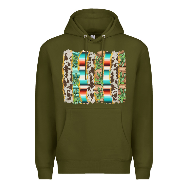 Western Brushstroke Premium Hoodie by AdoDesignShop | Teevron
