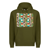Army Green western brushstroke Premium Hoodie - AdoDesignShop