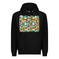 Black western brushstroke Premium Hoodie - AdoDesignShop