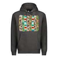 Charcoal Heather western brushstroke Premium Hoodie - AdoDesignShop