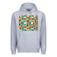 Heather Grey western brushstroke Premium Hoodie - AdoDesignShop