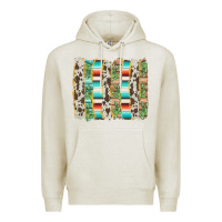 Oatmeal Heather western brushstroke Premium Hoodie - AdoDesignShop