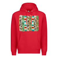 Red western brushstroke Premium Hoodie - AdoDesignShop
