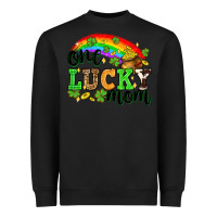 Black One lucky mom St. Patricks Day Heavyweight Sweatshirt - Neo Western
