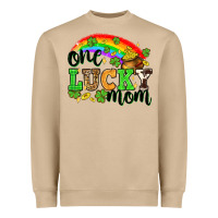 One Lucky Mom St. Patricks Day Heavyweight Sweatshirt | Teevron