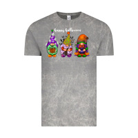 Cloud Rock happy halloween gnomes white Vintage Tee - RacoonDesign
