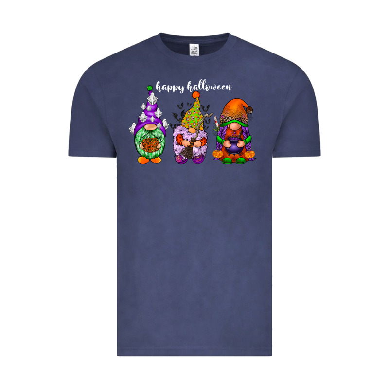 Happy Halloween Gnomes White Vintage Tee by RacoonDesign | Teevron