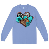 Colony Blue love turquoise hearts Long Sleeve Tee - Jasminsmagicworld