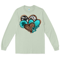 Matcha love turquoise hearts Long Sleeve Tee - Jasminsmagicworld