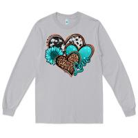 Moon Dust love turquoise hearts Long Sleeve Tee - Jasminsmagicworld