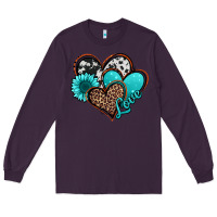 Plum love turquoise hearts Long Sleeve Tee - Jasminsmagicworld