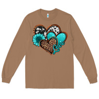 Toasted Coconut love turquoise hearts Long Sleeve Tee - Jasminsmagicworld