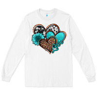 White love turquoise hearts Long Sleeve Tee - Jasminsmagicworld