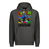Charcoal Heather autism crusher Premium Hoodie - Artiststas