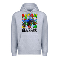 Heather Grey autism crusher Premium Hoodie - Artiststas
