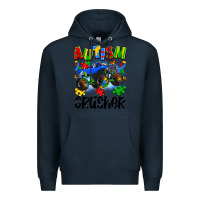 Navy autism crusher Premium Hoodie - Artiststas