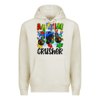 Oatmeal Heather autism crusher Premium Hoodie - Artiststas