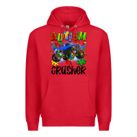 Red autism crusher Premium Hoodie - Artiststas