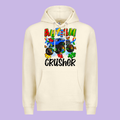 Autism Crusher Premium Hoodie Designed By Artiststas