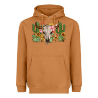 Meerkat bull skull with cactus Heavyweight Hoodie - MaliasSmallBusiness