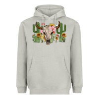 Moon Dust bull skull with cactus Heavyweight Hoodie - MaliasSmallBusiness