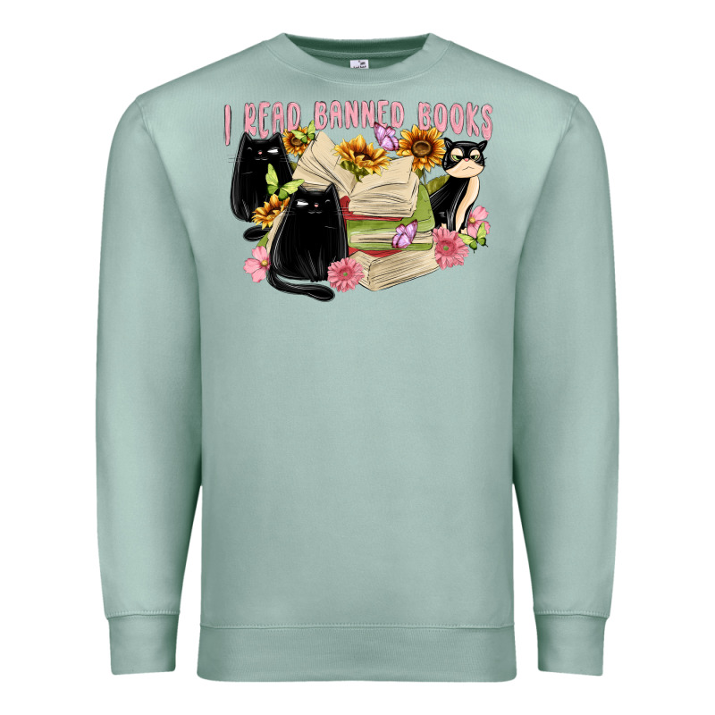 ı Read Banned Books Premium Sweatshirt by MaliasSmallBusiness | Teevron