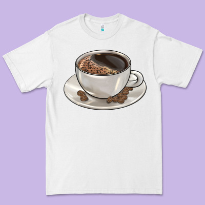 Coffee  Americano Premium Tee Designed By Barkaloodesign