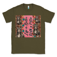 Army Green life is better with a pittie Classic Tee - JahusDesignShop