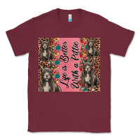Burgundy life is better with a pittie Classic Tee - JahusDesignShop