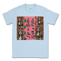 Dusty Blue life is better with a pittie Classic Tee - JahusDesignShop