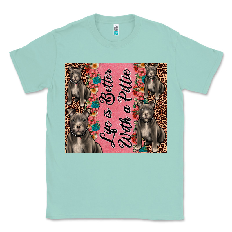 Life Is Better With A Pittie Classic Tee by JahusDesignShop | Teevron