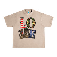 French Oak loce army Urban Heavy Tee - CowhideDigitalArt