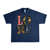Navy loce army Urban Heavy Tee - CowhideDigitalArt
