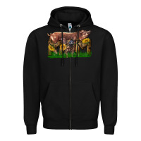 Black Western Mom With Duroc Pig And Baby Pig Zipper Hoodie - LillyAllenDesigns