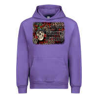 Tulip I'm so freaking merry skeleton messy bun Urban Hoodie - NancyCooperArtShop
