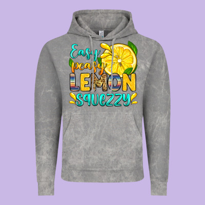 Easy Peasy Lemon Squezzy Vintage Hoodie Designed By Zillion Design Studio