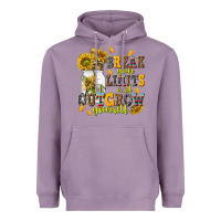 Lavender break your limits and outgrow yourself Heavyweight Hoodie - NancyCooperArtShop