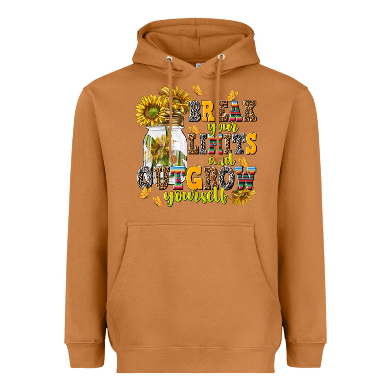Break Your Limits And Outgrow Yourself Heavyweight Hoodie by NancyCooperArtShop | Teevron